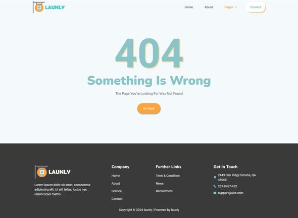 Launly - Laundry Service Elementor Template Kit