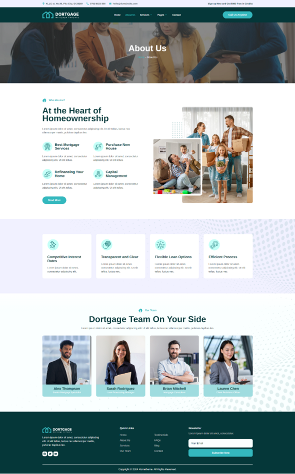 Dortgage - Mortgage Company Elementor Template Kit