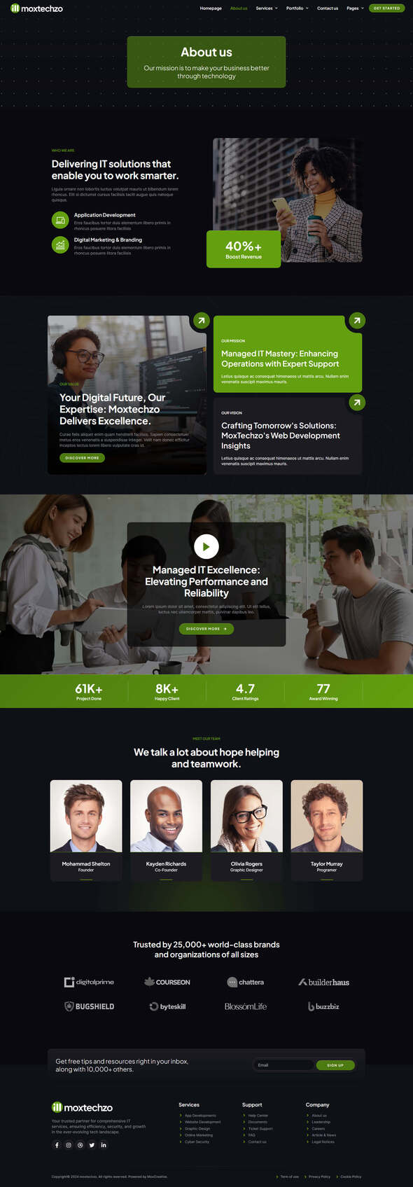MoxTechzo - Tech Company & IT Service Elementor Template Kit
