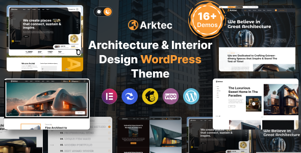 Preview image for Arktec - Architecture WordPress Theme