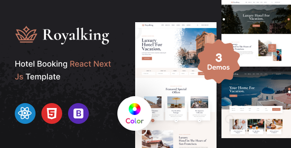 Royalking - Hotel Booking React Next Js Template