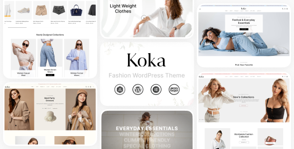 KoKa - Fashion Clothing Shop Theme product preview