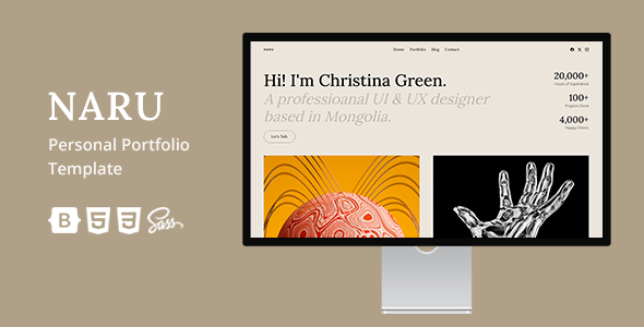 Naru - Personal Portfolio Template