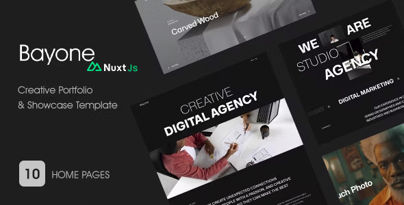 Bayone - Creative Portfolio Nuxtjs Template