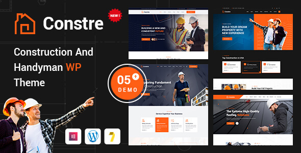 Constre - Construction Company & Building WordPress Theme product preview