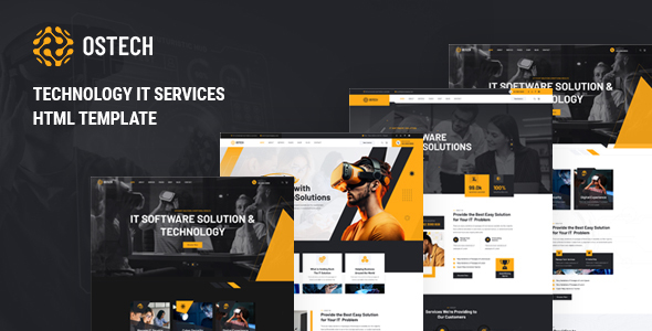 Preview image for Ostech - Technology IT Services HTML Template