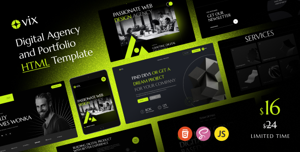 Ovix - Digital Agency & Creative Portfolio Template