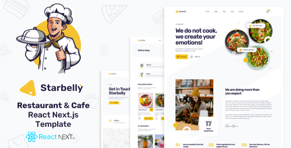 Starbelly - Cafe Restaurant NextJS Template