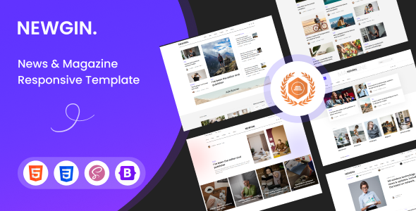 Newgin - News & Magazine Responsive Template