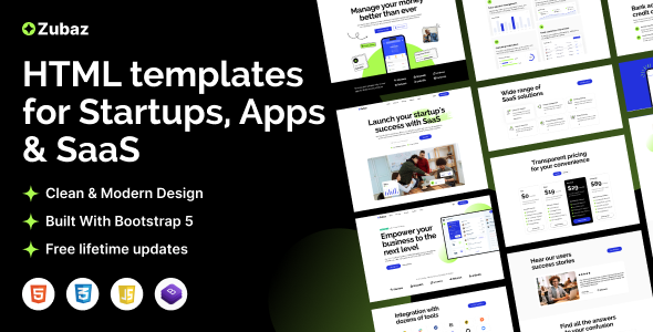 Zubaz - Startup & SaaS Html Tempalte