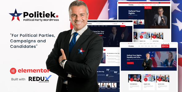 Politiek - Politics & Election WordPress Theme listing image