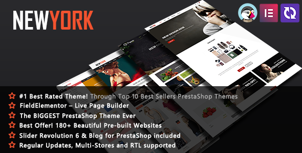 NewYork | Elementor Multi-Purpose PrestaShop Theme listing image