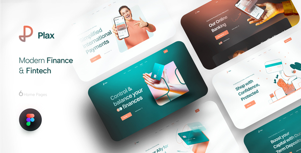 Plax - Finance & Fintech Figma Template