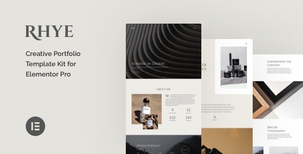 Rhye – Creative Portfolio Elementor Pro Template Kit