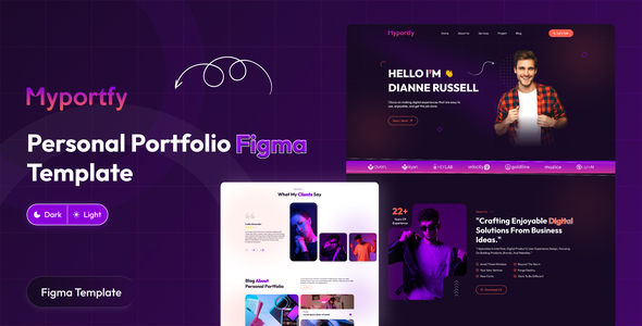 Myportfy - Personal Portfolio Website Figma Template