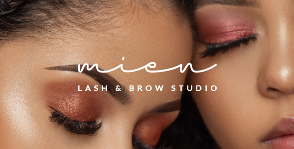 Product preview supplied for Mien - Eyelash & Eyebrow Salon WordPress Theme