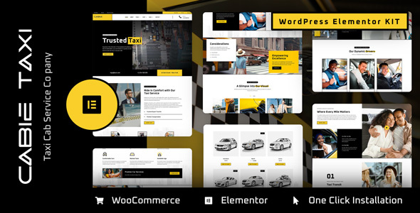 Cabie - Taxi Booking Service Elementor Pro Template Kit