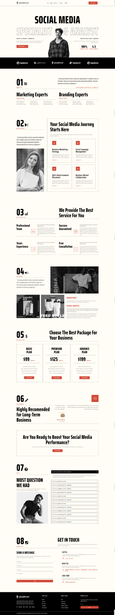 Rujie - Social Media Marketing Elementor Pro Template Kit