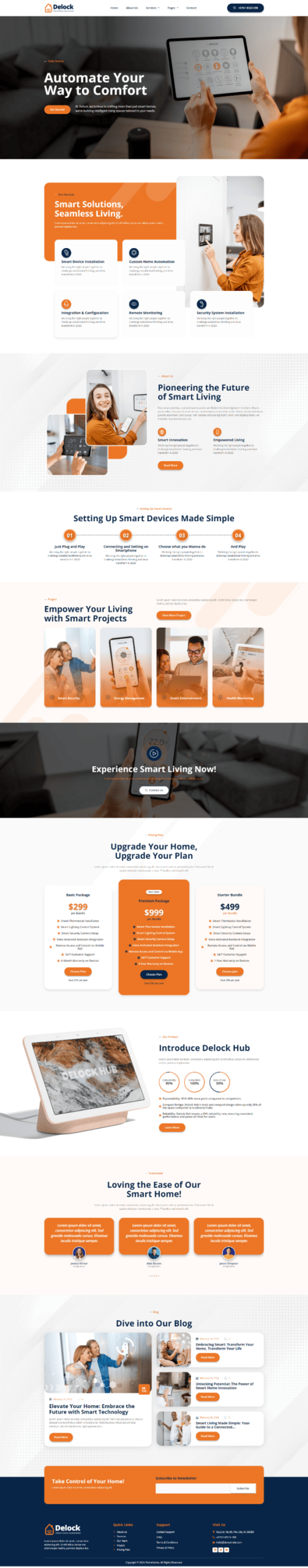 Delock - Smart Home Automation Elementor Template Kit