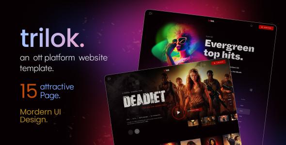 Trilok | OTT Platform Figma Template
