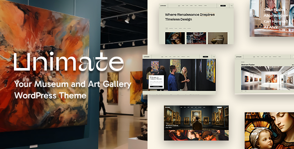 Unimate - Art Gallery and Museum Theme listing image
