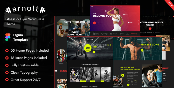 Arnolt - Fitness & Sports Clothing Figma Template