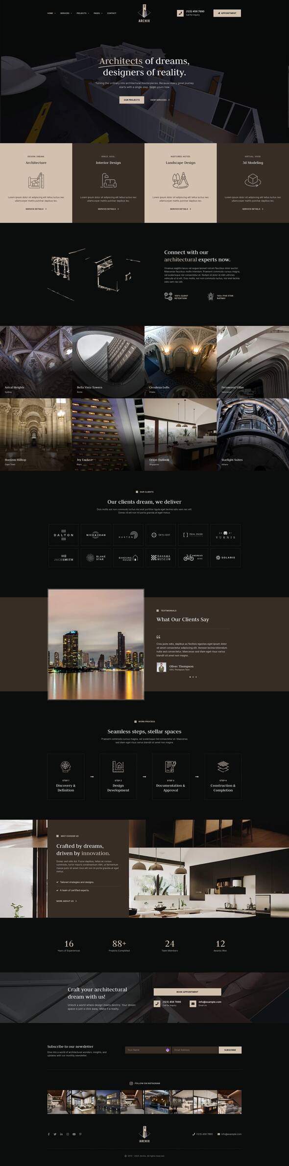 Archix - Architecture & Interior Design Elementor Pro Template Kit