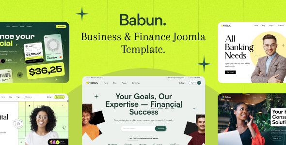 Babun - Business & Finance Responsive Joomla 6 Template