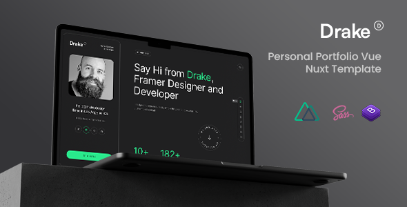 Drake – Personal Portfolio Vue Nuxt Template