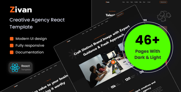 Zivan - Creative Agency React Template