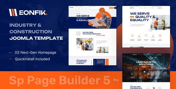 Eonfik - Construction Joomla 6 Template