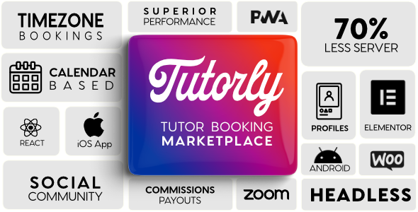 Tutorly | Booking Marketplace WordPress Theme product preview
