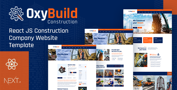 Oxybuild - React Construction Template with Next JS