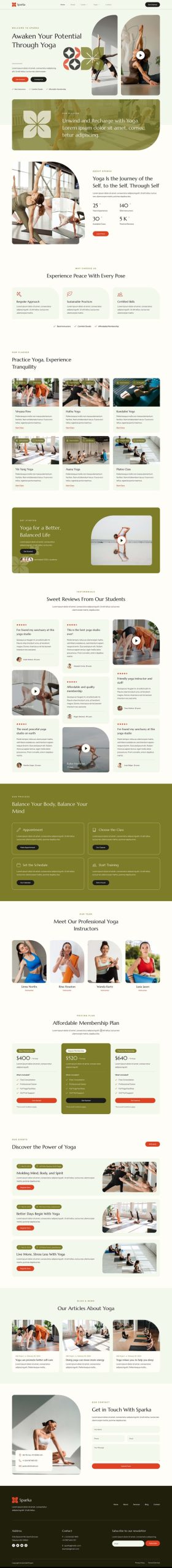 Sparka - Yoga Studio & Meditation Elementor Template Kit listing image