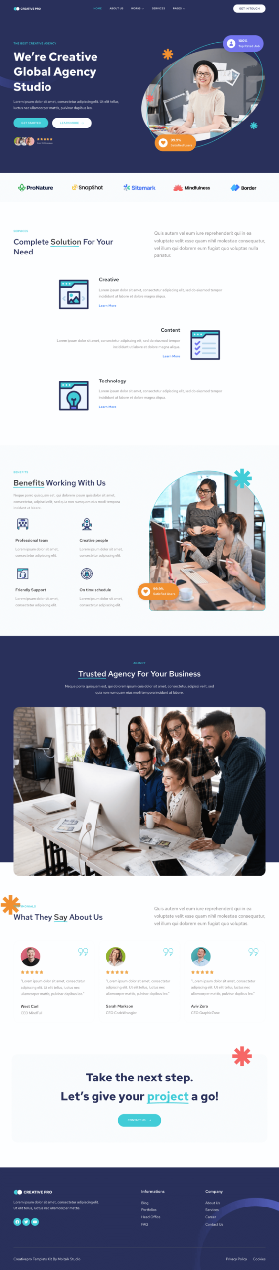 Creativepro - Creative Agency Studio Elementor Template Kit