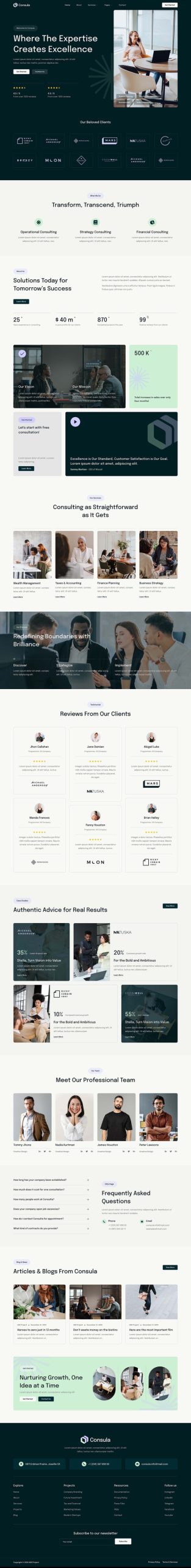 Consula - Business and Finance Consulting Elementor Template Kit listing image