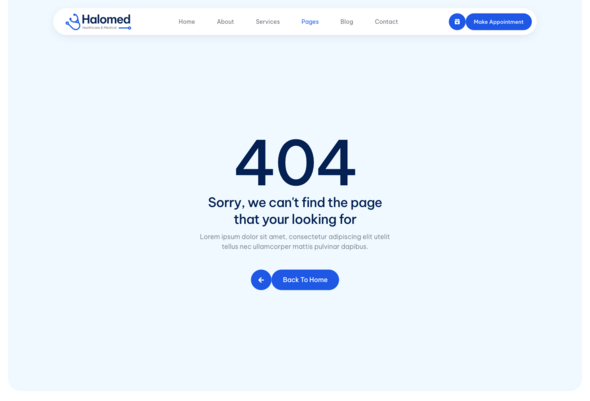 Halomed – Healthcare & Medical Elementor Template Kit