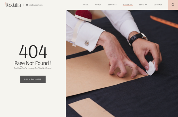 Textilia – Textile & Garment Industry Elementor Template Kit