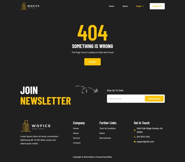 Wofice - Workspace & Office Elementor Template Kit