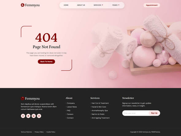 Femmyou - Beauty Salon & Spa Elementor Template Kit