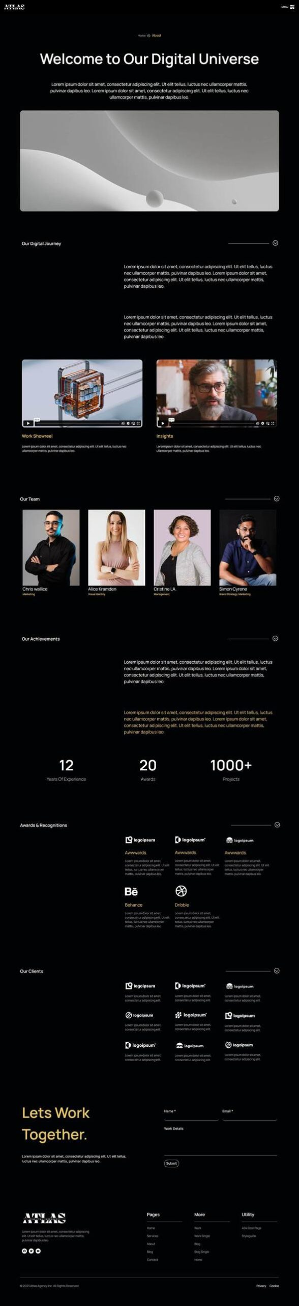 Atlas - Digital Agency Elementor Template Kit