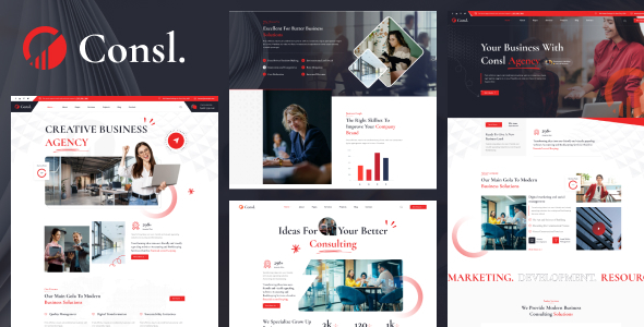 Consl - Consulting Business HTML5 Template listing image