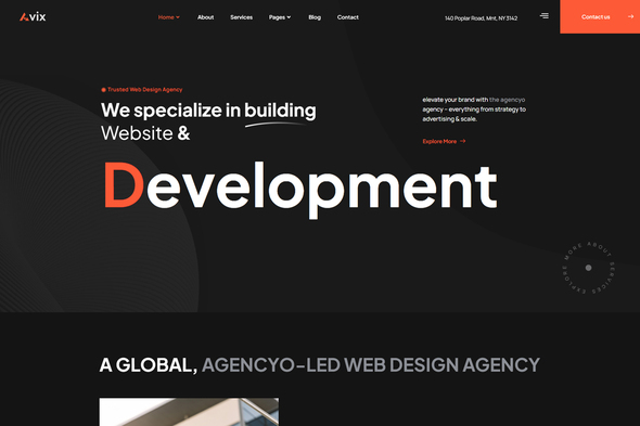 Avix - Web and Digital Agency Template Kit