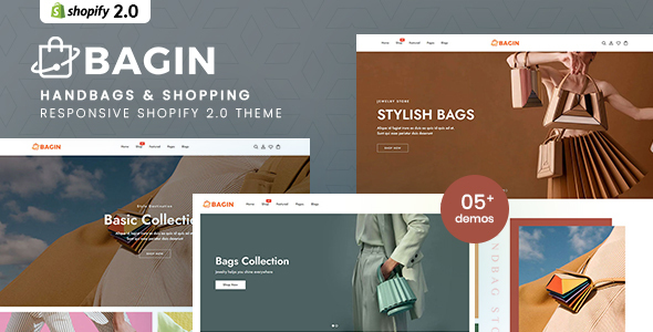 Bagin - Handbags & Shopping Responsive Shopify 2.0 Theme listing image