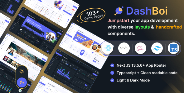 Dashboi - Multipurpose React Next JS Tailwind CSS Dashboard System