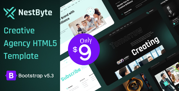 Nestbyte Creative Agency HTML5 Template product preview