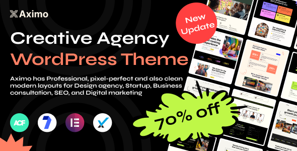 Preview image for Aximo - Creative Agency WordPress Theme