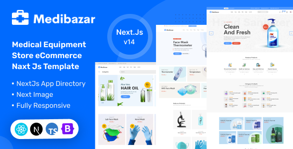 Product preview supplied for Medibazar - Medical Equipment Store eCommerce NextJs Template