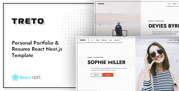 TRETO - CV Resume NextJS Template