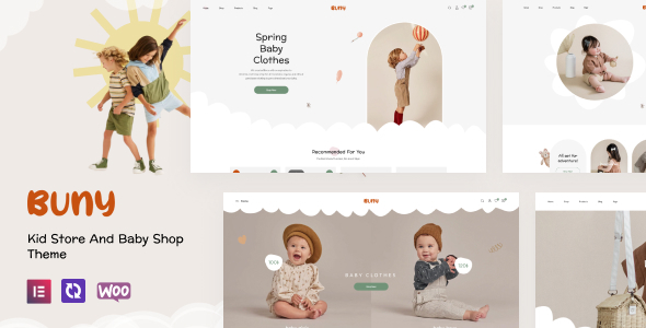 Buny – Kids Store and Baby Shop WordPress Theme with AI